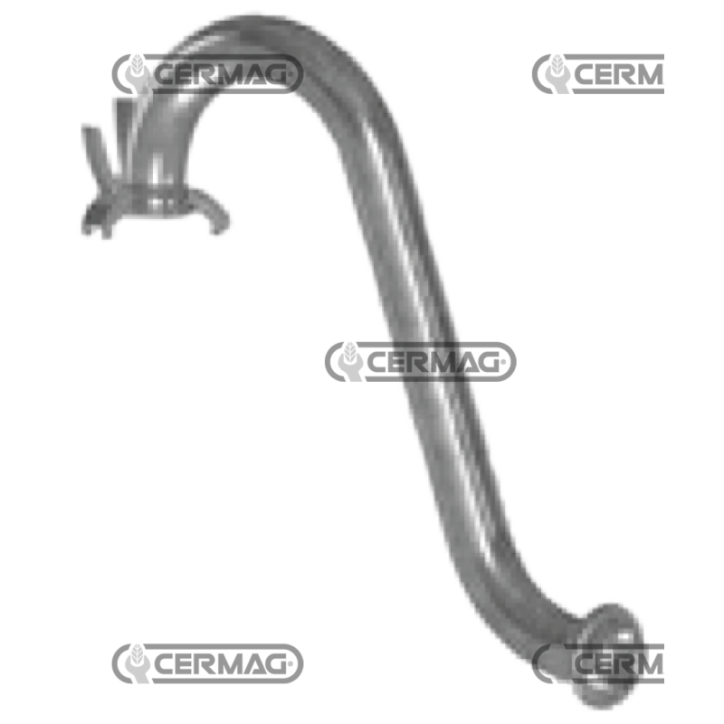 CUELLO DE CISNE GALVANIZADO CON RÓTULAS COMPATIBLES - 64723