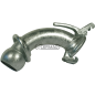 CURVA A 90° ZINCATA, CON GIUNTO SFERICO COMPATIBILE - 60383