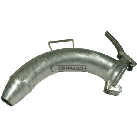 90° GALVANIZED FEMALE BEND WITH COMPATIBLE CONE - 61990 | NewgardenAgri.com