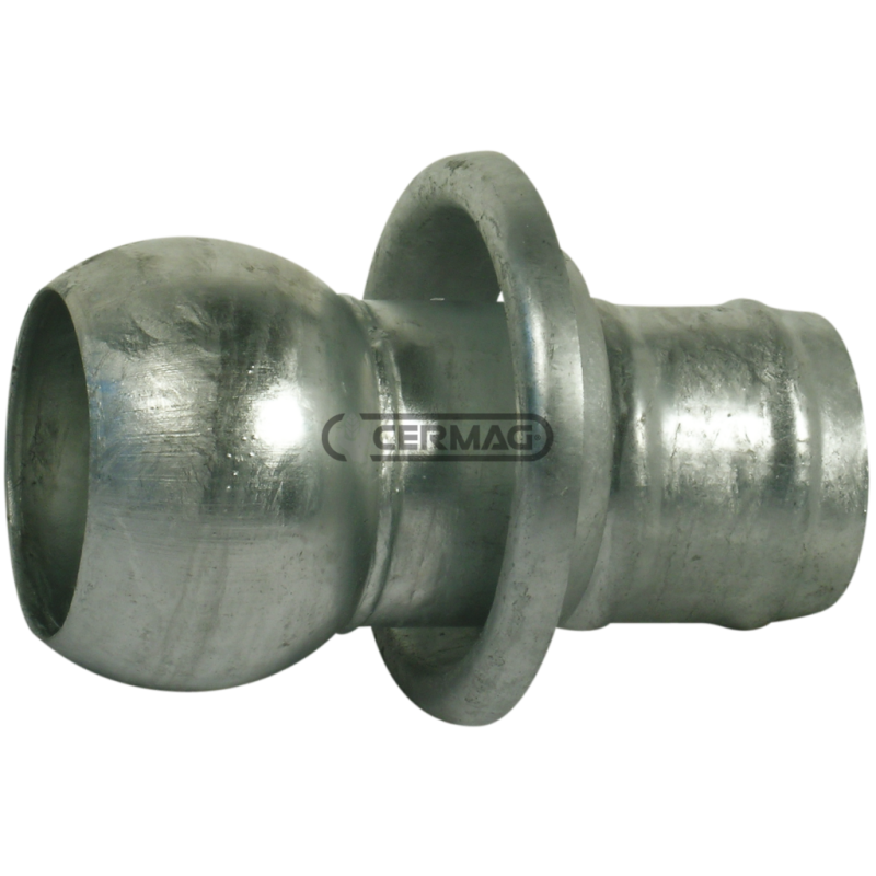 SEMIGIUNTO SFERICO MASCHIO MANICOTTO PER TUBO IN GOMMA COMPATIBILE - 61705