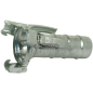 SEMIJUNTA HEMBRA GALVANIZADA CON MANGUITO PARA TUBO DE GOMA CON 3 GANCHOS COMPATIBLES - 61613