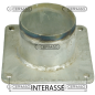 BRIDE CARRÉE AVEC BOUCHON FILETÉ GALVANISÉ COMPATIBLE - 62890