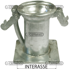 COUNTER BALL WITH COMPATIBLE GALVANIZED FLANGE - 62003 | NewgardenAgri.com