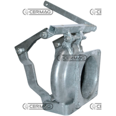 Flanged female quick coupling with galvanized lever COMPATIBLE - 63628 | NewgardenAgri.com
