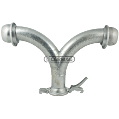 BIFORCAZIONE A «T» ZINCATA COMPATIBILE - 61553 | NewgardenAgri.com