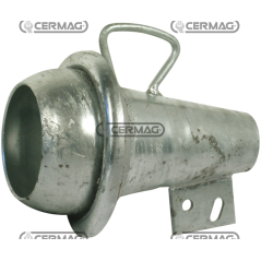 MEDIA ARTICULACIÓN MACHO ESFÉRICA GALVANIZADA CON CONO RECTO COMPATIBLE - 60393 | NewgardenAgri.com
