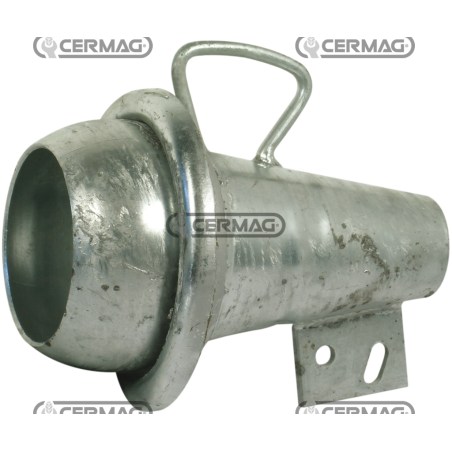MEDIA ARTICULACIÓN MACHO ESFÉRICA GALVANIZADA CON CONO RECTO COMPATIBLE - 62690 | NewgardenAgri.com