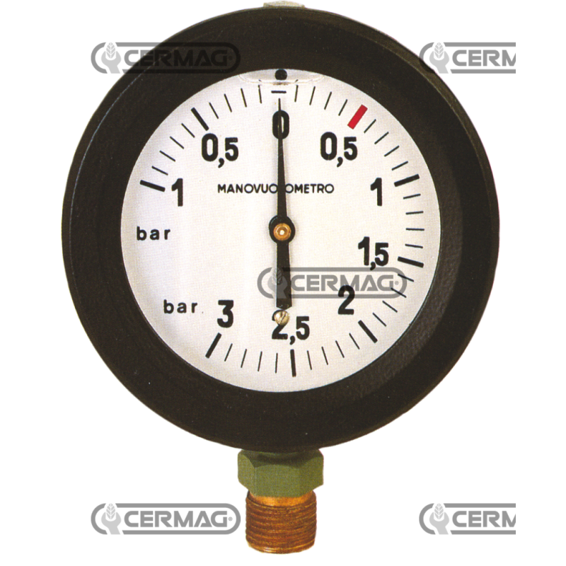 Manomètre à glycérine Échelle -1 ÷ 3 Bar Filetage 1/4" COMPATIBLE - 61137