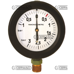 Glyzerin-Manometer Skala -1 ÷ 3 Bar 1/2" Gewinde KOMPATIBEL - 61138 | NewgardenAgri.com