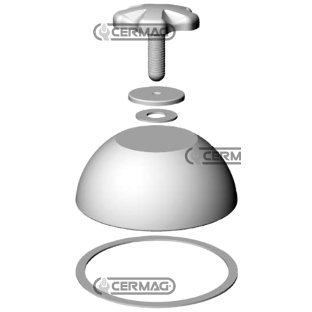 Kit luz indicadora de nivel 4" en vidrio sin soporte COMPATIBLE - 65477 | NewgardenAgri.com