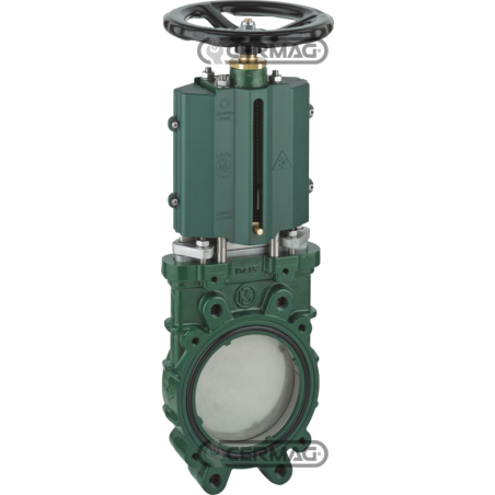 Válvula de compuerta de láminas sin drenaje - versión volante DN 6" Pulgada COMPATIBLE - 63563 | NewgardenAgri.com
