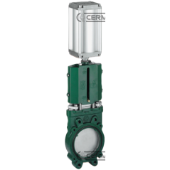 Blade gate valve without exhaust - pneumatic cylinder version DN 8" Inch COMPATIBLE - 63570 | NewgardenAgri.com