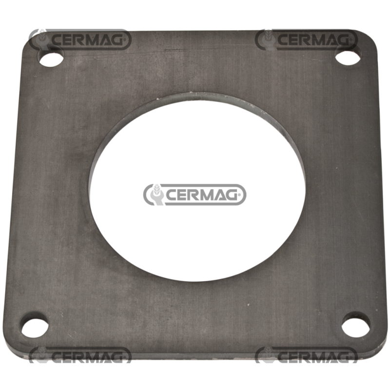 BRIDA CUADRADA PARA PUERTAS DE PISTÓN CON TUBO COMPATIBLE 4" - 62027