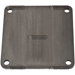 BRIDE CARRÉE AVEUGLE POUR PORTAILS À PISTON AVEC TUYAU COMPATIBLE 6" - 62030 | NewgardenAgri.com