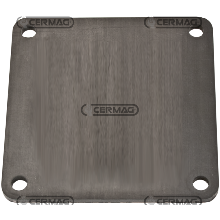 BRIDE CARRÉE AVEUGLE POUR PORTAILS À PISTON AVEC TUYAU COMPATIBLE 6" - 62030 | NewgardenAgri.com