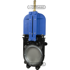 Flanged blade gate valve PN10 - RIV120 COMPATIBLE - 65023 | NewgardenAgri.com