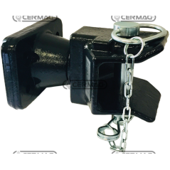 Gancio di traino fisso - OMOLOGATO Portata 80 kN Carico verticale 2000 kg COMPATIBILE - 64047 | NewgardenAgri.com