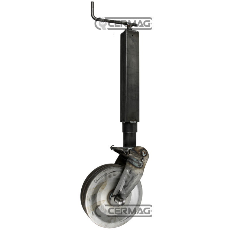Servotimón con rueda de hierro y bloqueo por resorte Capacidad 600 kg COMPATIBLE - 60417 Servotimón con rueda de hierro y bloqueo por resorte Capacidad 600 kg COMPATIBLE - 60417