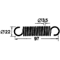 RESSORT DE REMPLACEMENT COMPATIBLE - 62879