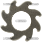 Rosace en tôle emboutie Diamètre intérieur 48 mm COMPATIBLE - 60432