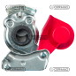SEMI ACCOUPLEMENT TYPE ISO (Europe) - Remorque ISO COMPATIBLE ROUGE - 62797