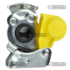 SEMI ACCOPPIAMENTO TIPO ISO (europa) - ISO rimorchio GIALLO COMPATIBILE - 62798 | NewgardenAgri.com