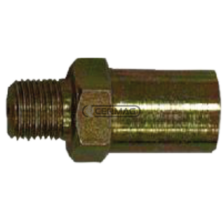 RACOR DE ROSCA COMPLETA DE CABEZA PLANA PARA MANGUERA COMPATIBLE SAE J 1401 - 63680 | NewgardenAgri.com