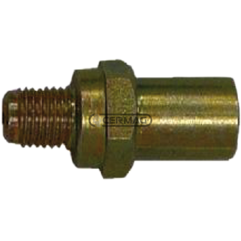 RACCORDO TESTA PIANA FILETTO PARZIALE CON BATTUTA PER TUBO SAE J 1401 COMPATIBILE - 63687