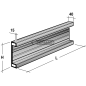 SPONDE PROFILATE IN LAMIERA NERA 15/10 MM COMPATIBILE - 61676