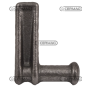 Charnière arrière. lire. Ø 16 mm Droite. (sur la fig) COMPATIBLE - 61292