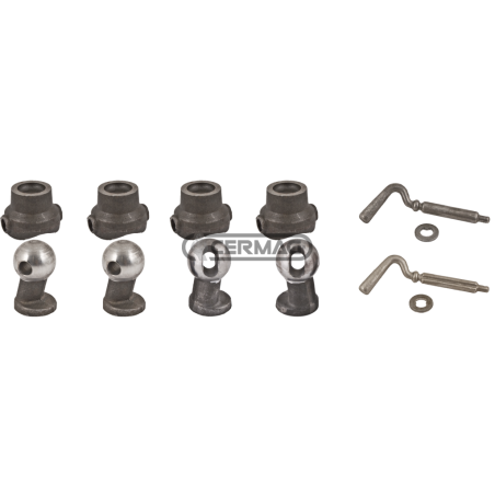 SCHNECKEN-KIT PLUS LANDWIRTSCHAFTLICHE KUGELN Ø 60 KOMPATIBEL - 64503 | NewgardenAgri.com