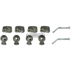 KIT DE TUERCAS MÁS BOLAS AGRÍCOLAS Ø 78 COMPATIBLE - 62887 | NewgardenAgri.com