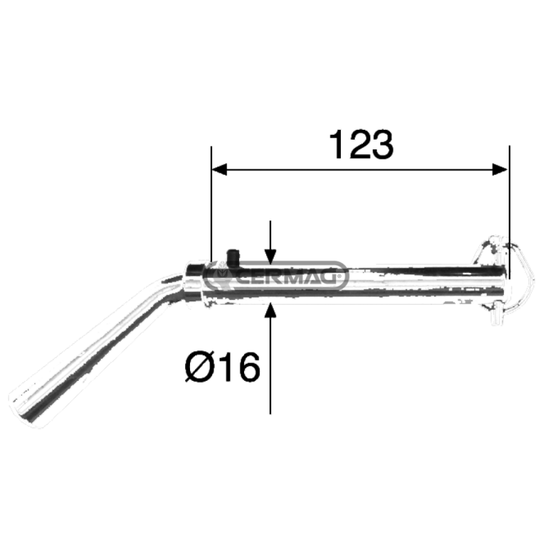 PESTILLO Ø 16 CON 1 TAPÓN COMPATIBLE - 62885