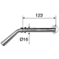 PESTILLO COMPATIBLE Ø 16 CON 2 PASADORES - 62886