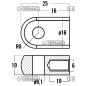 Gewindeöse für Gasfedern Gewinde M6x10 mm Lochdurchmesser 6,1 mm KOMPATIBEL - 63640