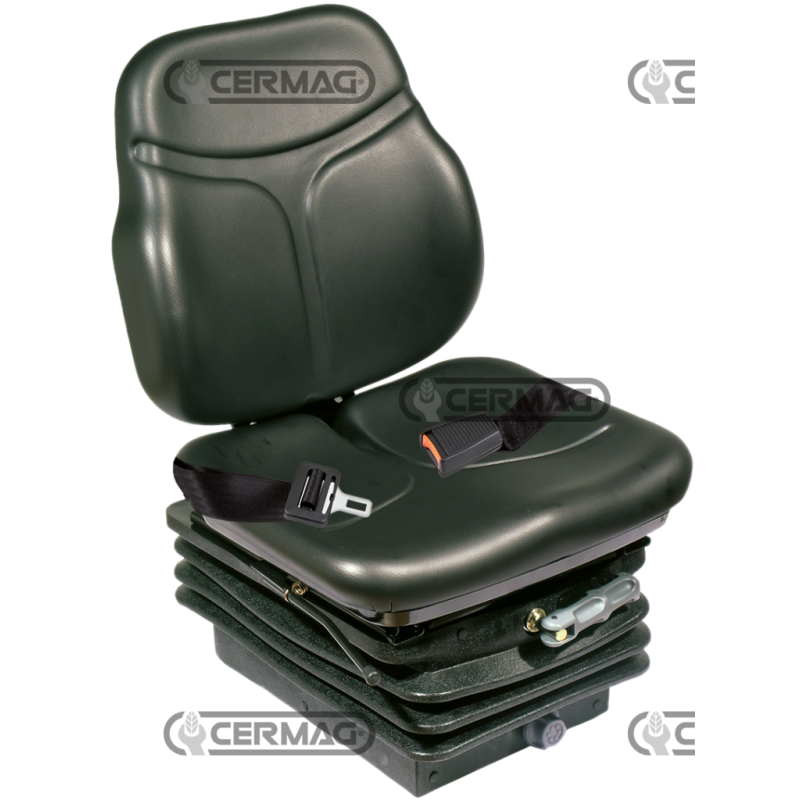 Asiento SC74 con muelle mecánico M200, cinturones fijos y microinterruptor (homologado) COMPATIBLE - 65000