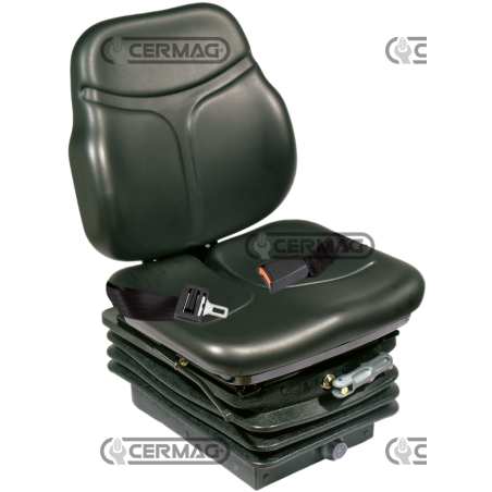 Asiento SC74 con muelle mecánico M200, cinturones fijos y microinterruptor (homologado) COMPATIBLE - 65000 | NewgardenAgri.com