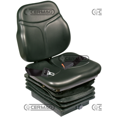 Asiento SC74 con suspensión neumática M97, cinturones fijos y microinterruptor (homologado) COMPATIBLE - 65001 | NewgardenAgr...