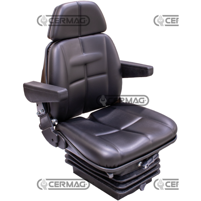 SIÈGE POUR TRACTEURS À CABINE ET SANS CABINE AVEC RESSORT PNEUMATIQUE SC95 (HOMOLOGUE) COMPATIBLE - 63595