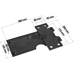 PLACA DE ADAPTACIÓN DE ASIENTO PARA TRACTORES FIAT COMPATIBLES - 63476 | NewgardenAgri.com