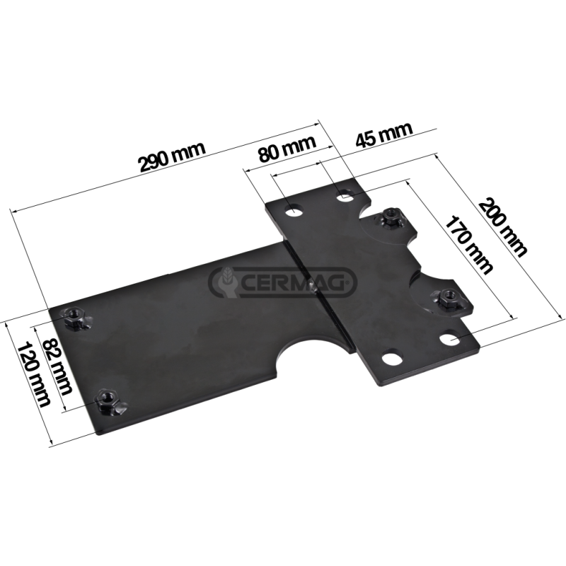 PLACA DE ADAPTACIÓN DE ASIENTO PARA TRACTORES FIAT COMPATIBLES - 63476