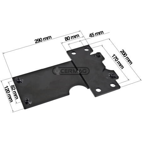 PLACA DE ADAPTACIÓN DE ASIENTO PARA TRACTORES FIAT COMPATIBLES - 63476 | NewgardenAgri.com