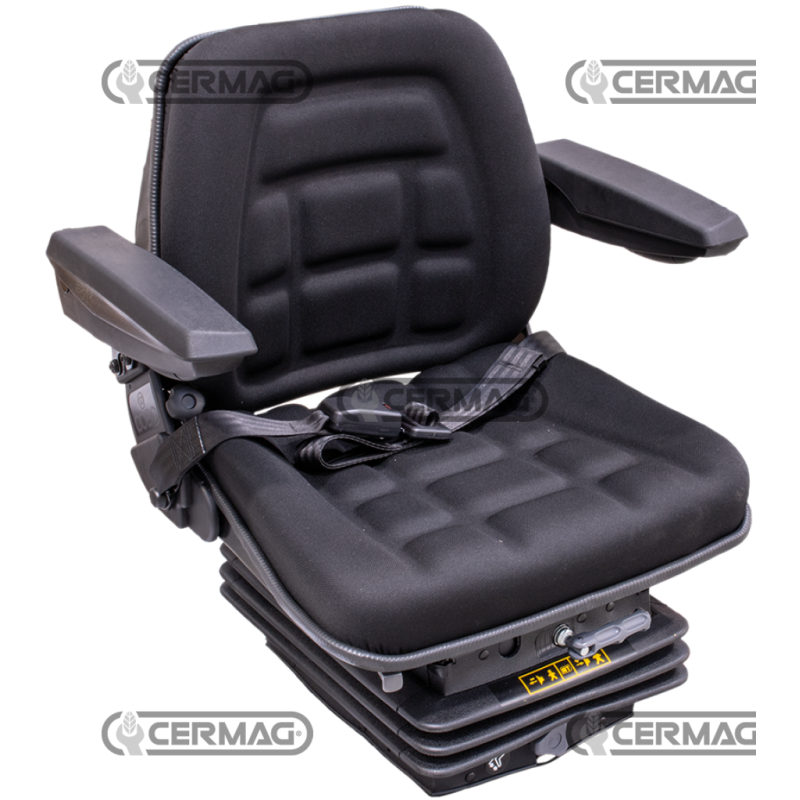 Sedile SC85 con molleggio meccanico a soffietto M200 e cinture fisse (Omologato) COMPATIBILE - 64991