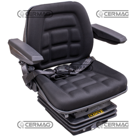 Siège SC85 avec suspension pneumatique à soufflet M97 avec ceintures fixes (Approuvé) COMPATIBLE - 64992 | NewgardenAgri.com