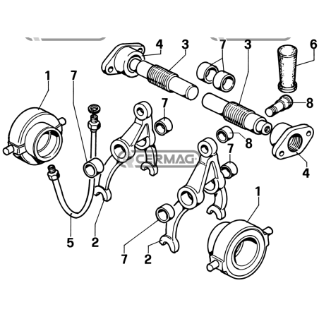 DESENGRANAJE DEL EMBRAGUE DE DIRECCION FIAT, NEW OLLAND - MANIJA COMPATIBLE - 60862 | NewgardenAgri.com