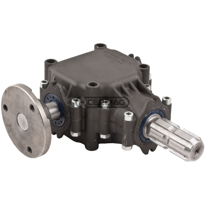 UNITÉ DE TRANSMISSION D'ANGLE AVEC BRIDE SANS POULIE Rotation Gauche COMPATIBLE - 61583