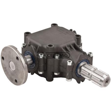 UNITÉ DE TRANSMISSION D'ANGLE AVEC BRIDE SANS POULIE Rotation Gauche COMPATIBLE - 61583 | NewgardenAgri.com