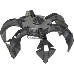 4 tooth orange peel grapple Capacity 750 kg - 90 l COMPATIBLE - 64942 | NewgardenAgri.com
