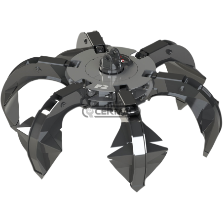 4 tooth orange peel grapple Capacity 750 kg - 90 l COMPATIBLE - 64942 | NewgardenAgri.com
