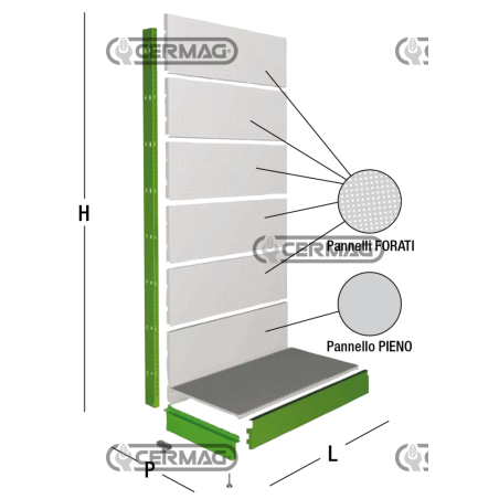 ESTRUCTURA DISPLAY DE PARED COMPATIBLE - 64035 | NewgardenAgri.com